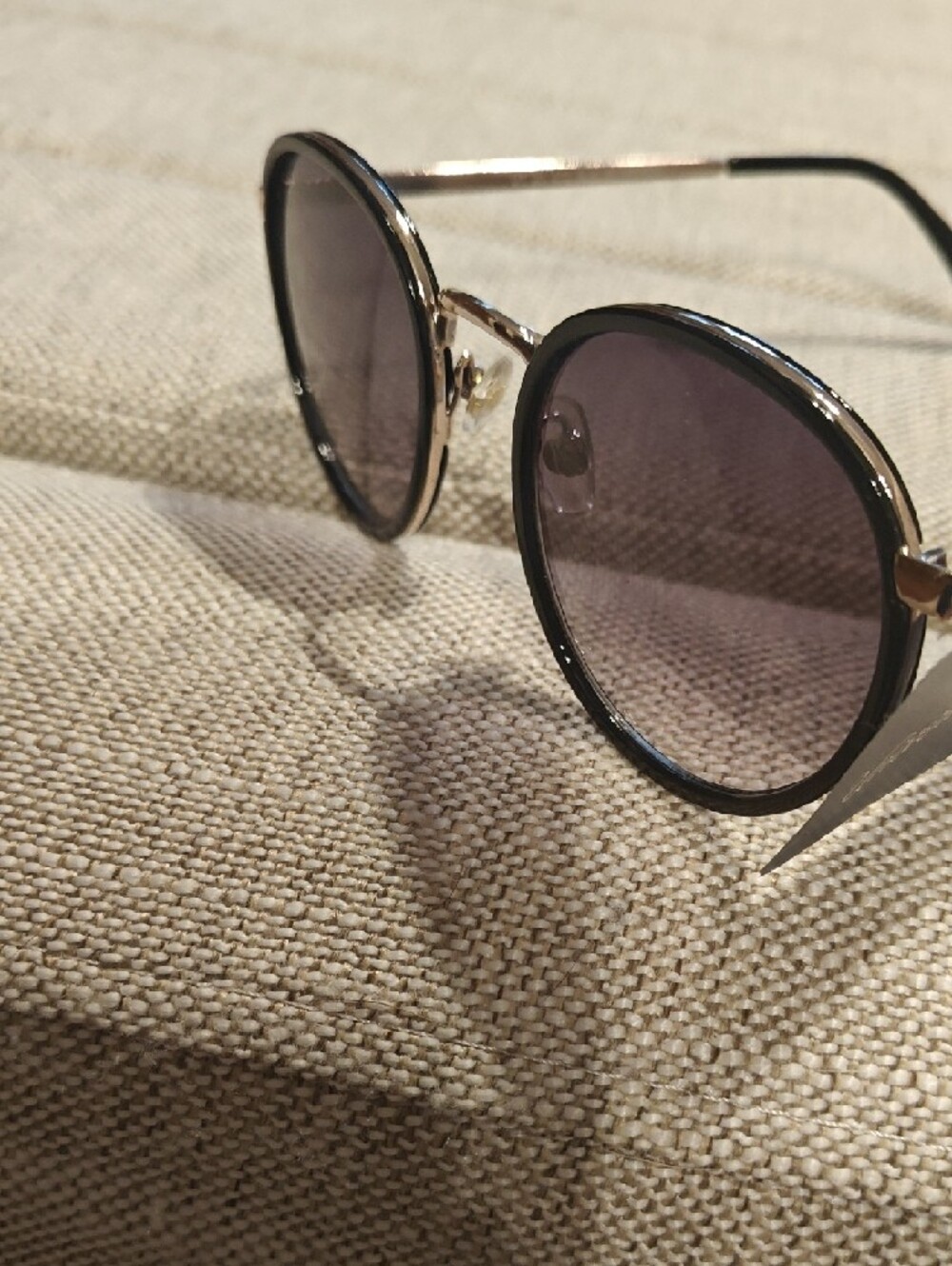 NWT Universal Thread Round Sunglasses — Black Frame with Purple Lenses - Picture 6 of 8